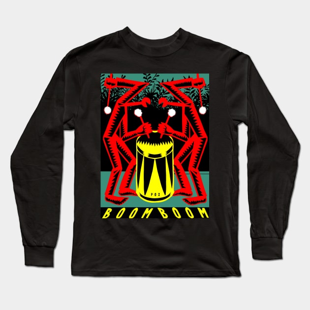 Boom Boom Long Sleeve T-Shirt by pozLOVE